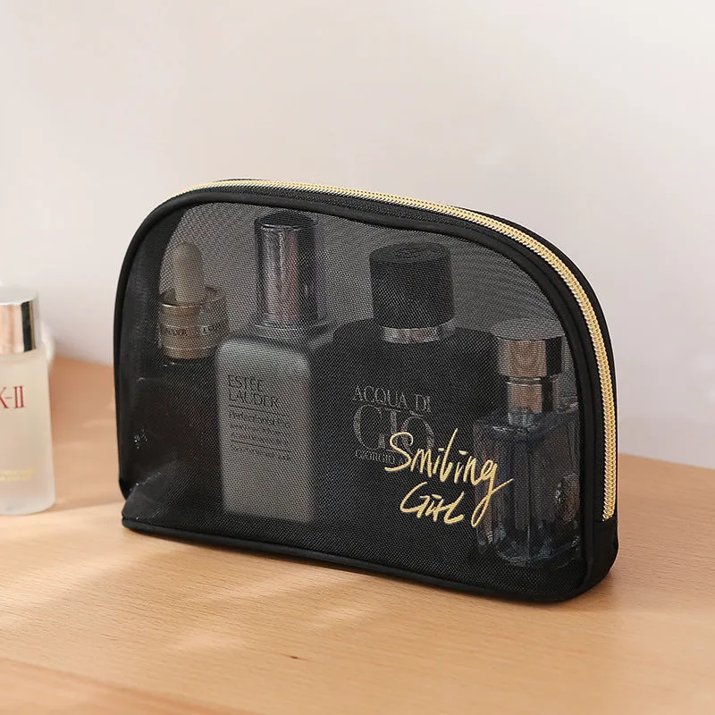 Mesh Hand Toiletry Transparent Bath Swim Cosmetic Bags