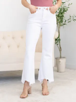 MICA Snow White High Rise Crop Flare