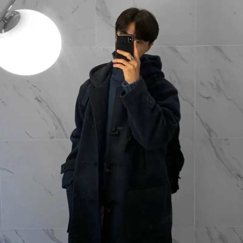 Mid-length Knee-length Woolen Coat
