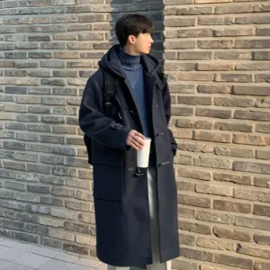 Mid-length Knee-length Woolen Coat