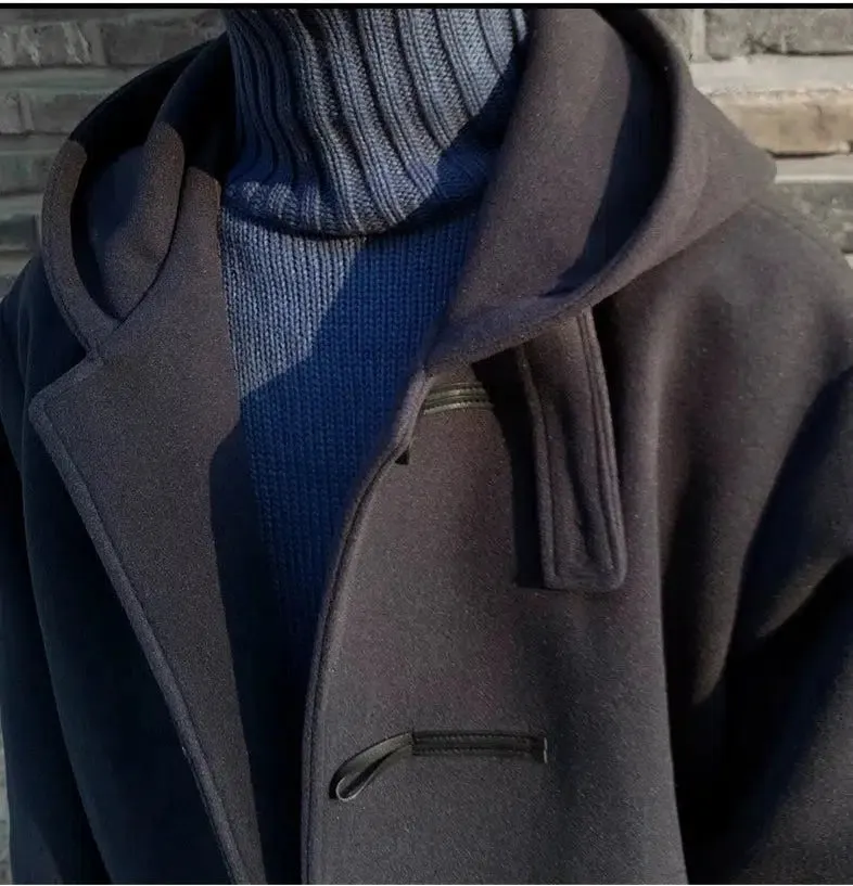 Mid-length Knee-length Woolen Coat