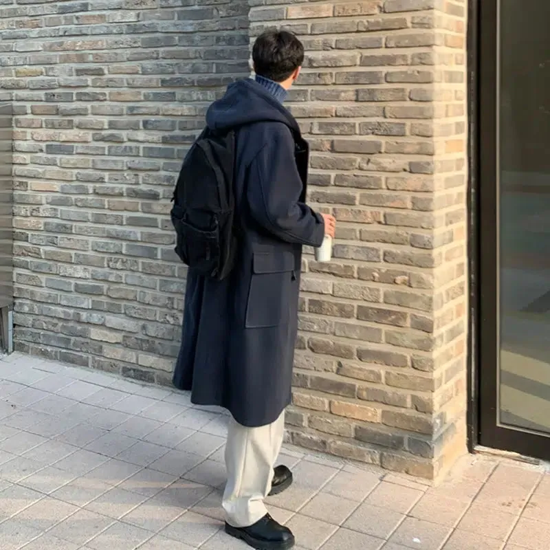 Mid-length Knee-length Woolen Coat