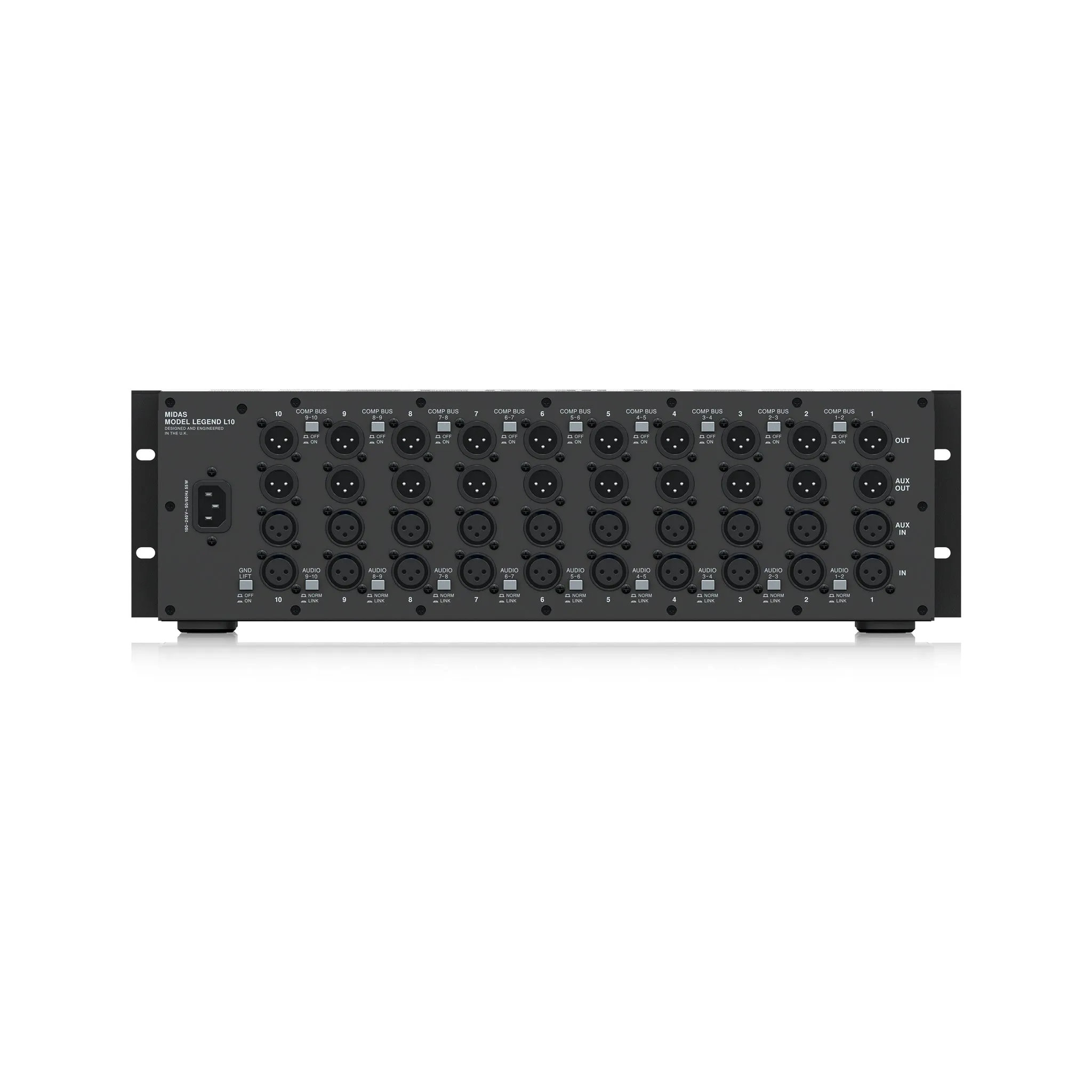 Midas L10 10-slot 500 Series Chassis