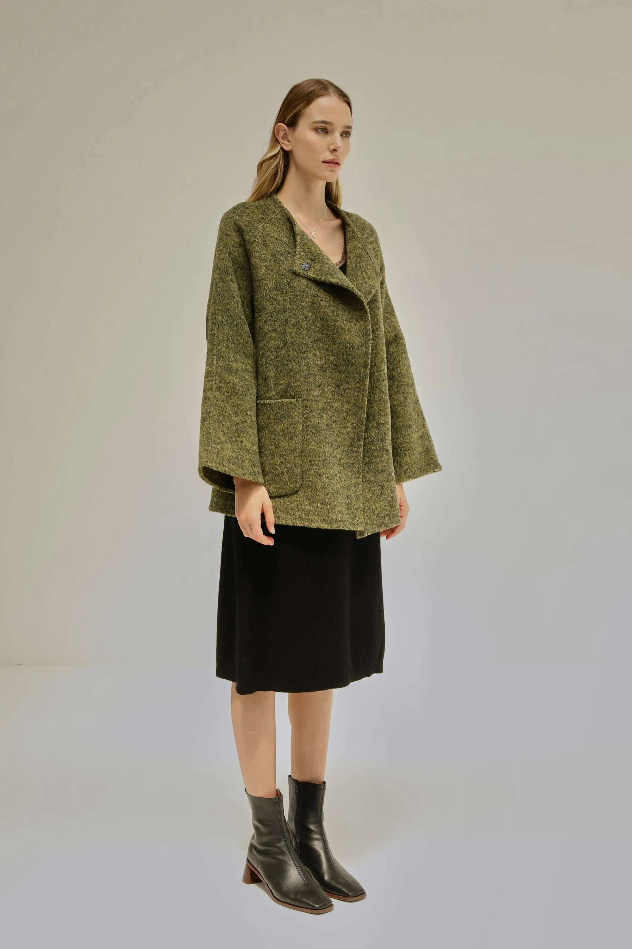 Miley Wool Blend Coat - Green