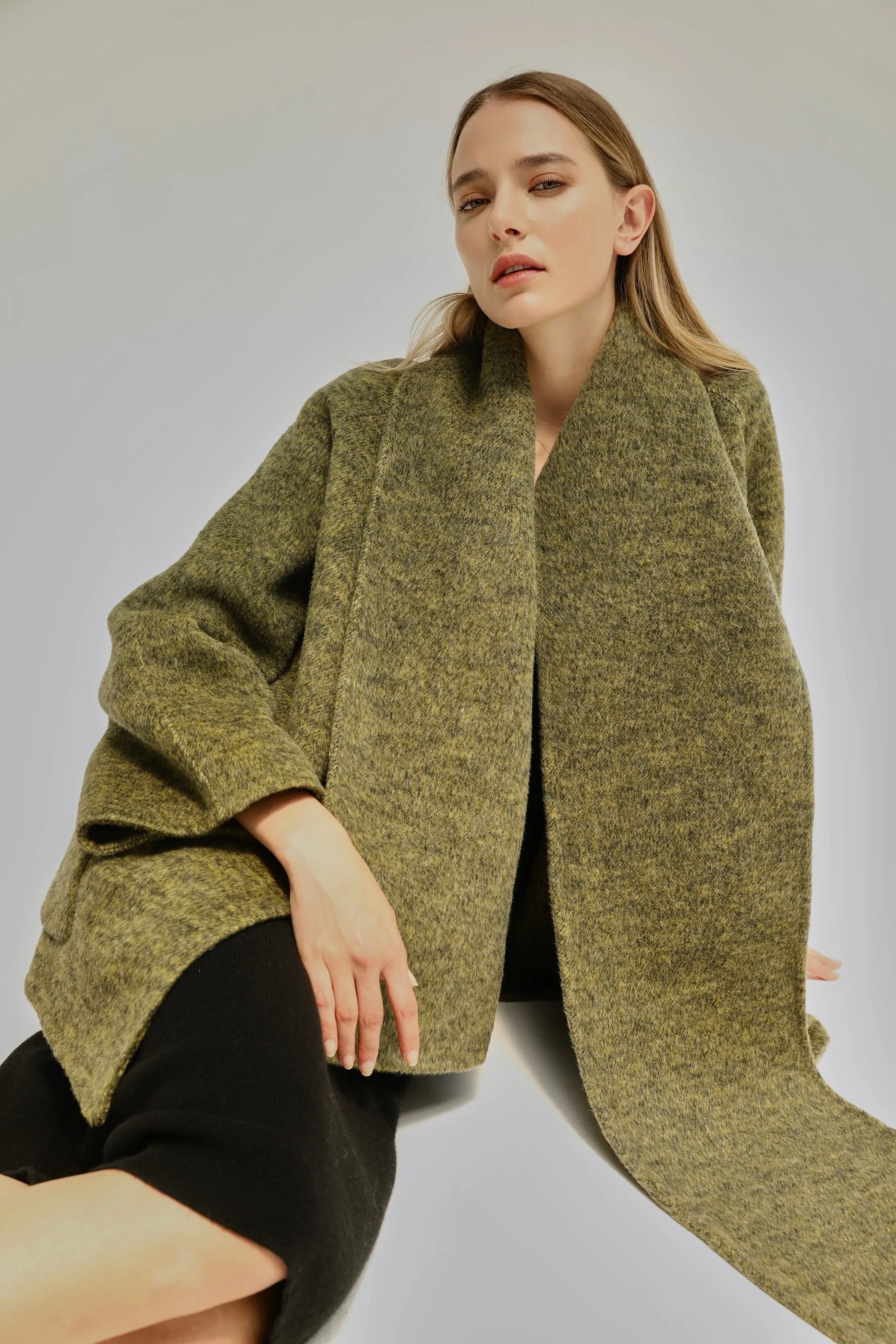 Miley Wool Blend Coat - Green