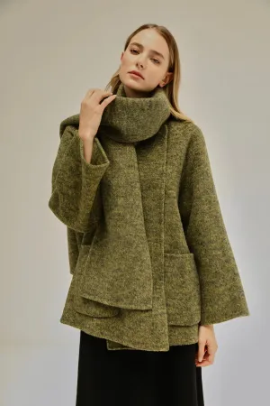 Miley Wool Blend Coat - Green