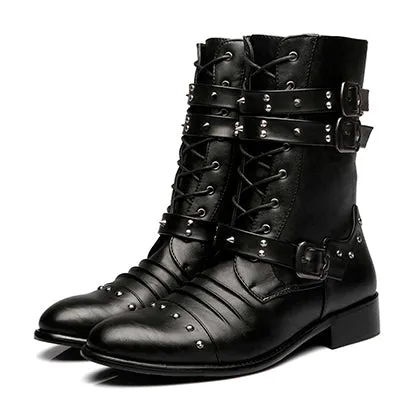 Military Mid Calf Boots