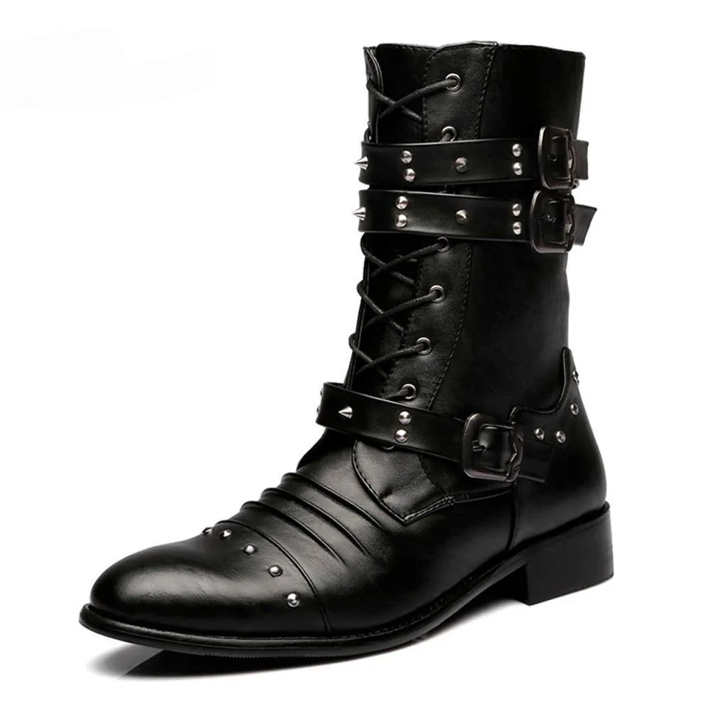 Military Mid Calf Boots
