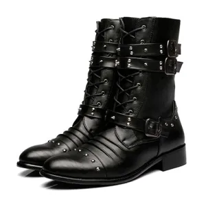 Military Mid Calf Boots