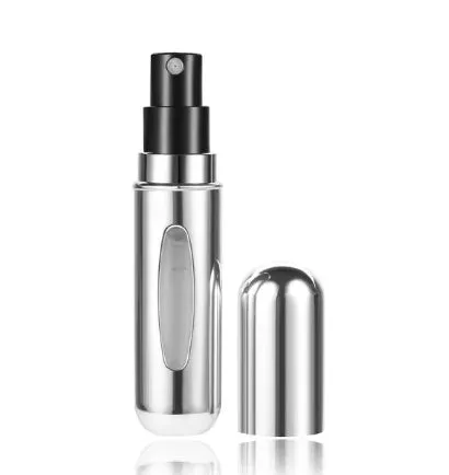 Mini Perfume Refillable Spray Bottle 5ml Portable Refillable Spray Capsule Scent Pump Empty Cosmetic Container Atomizer for Travel