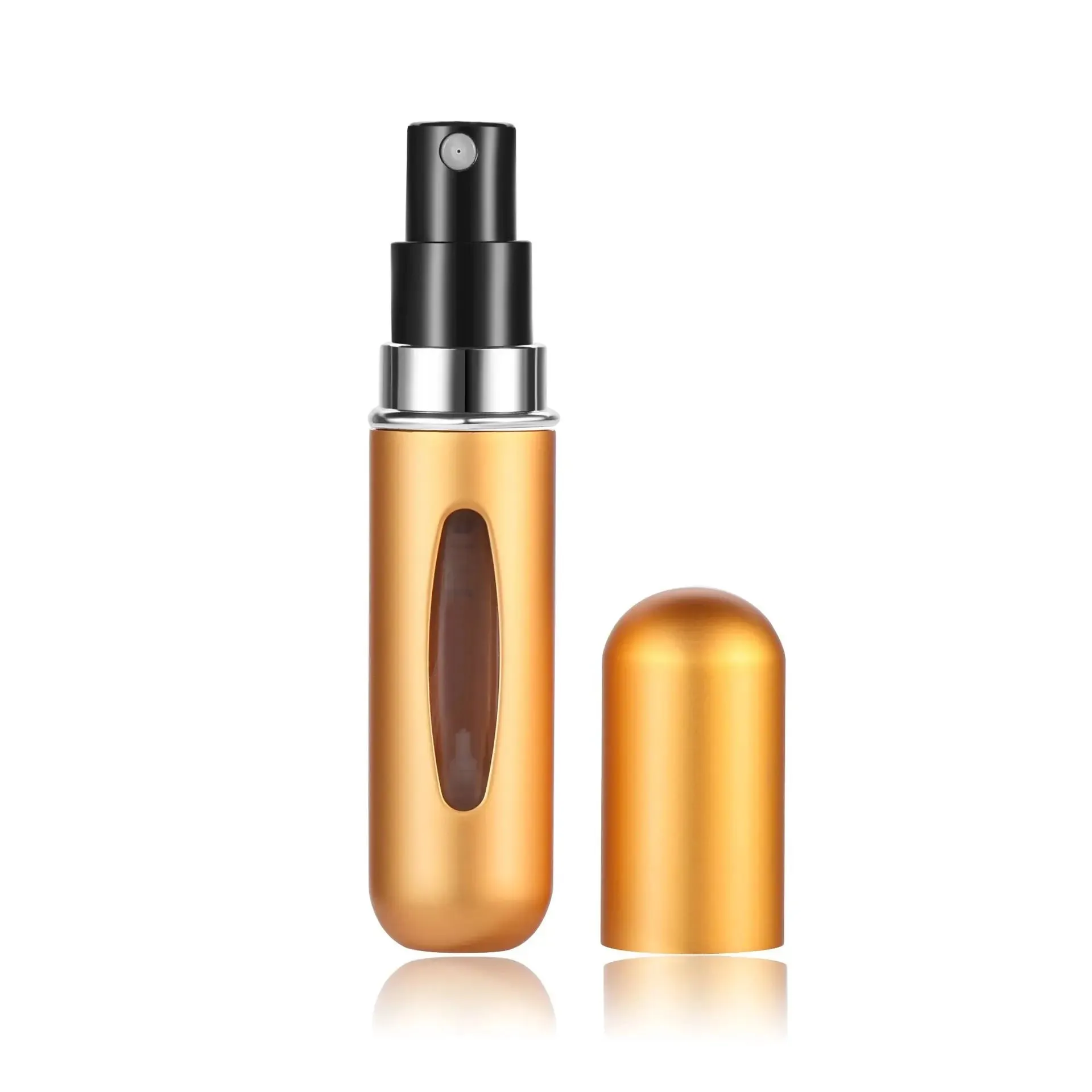 Mini Perfume Refillable Spray Bottle 5ml Portable Refillable Spray Capsule Scent Pump Empty Cosmetic Container Atomizer for Travel