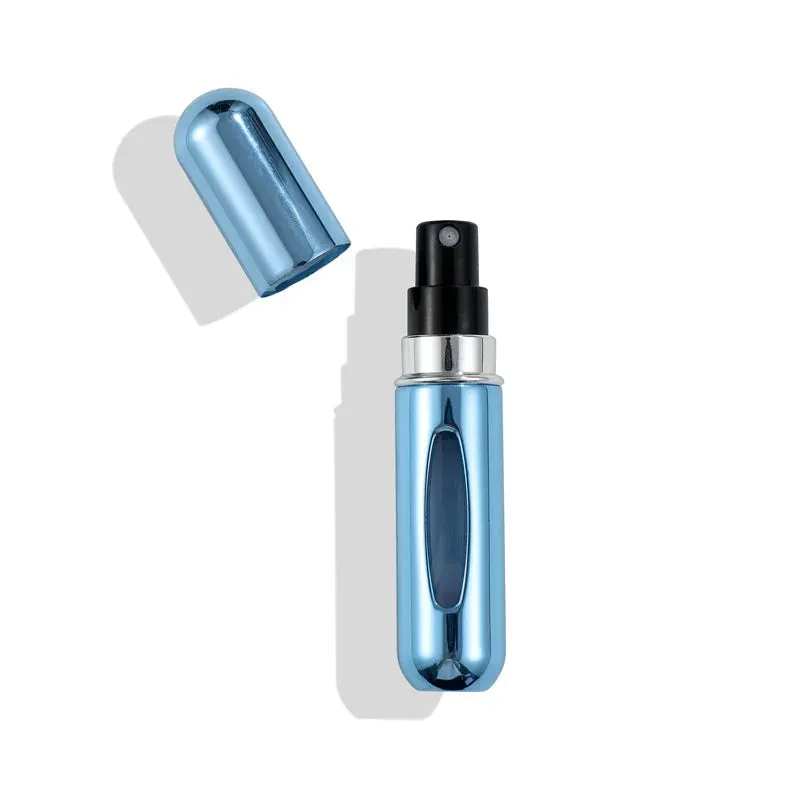 Mini Perfume Refillable Spray Bottle 5ml Portable Refillable Spray Capsule Scent Pump Empty Cosmetic Container Atomizer for Travel