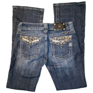 Miss Me dark denim 29 heavy embellished Bootcut womens