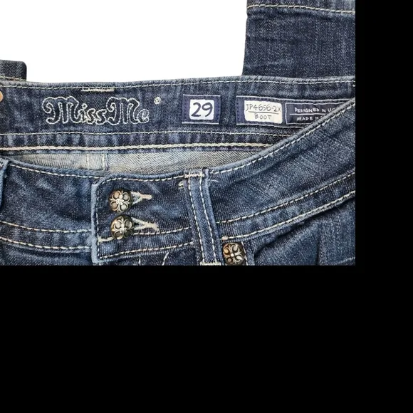 Miss Me dark denim 29 heavy embellished Bootcut womens