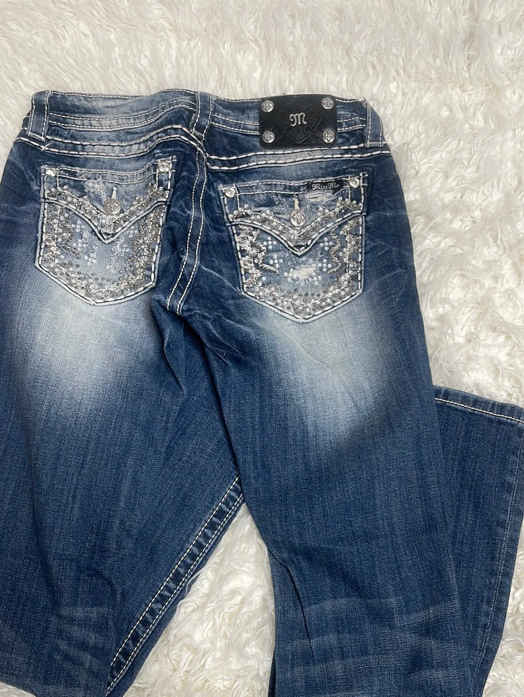 Miss Me Signature boot jeans je8099bl sz 28