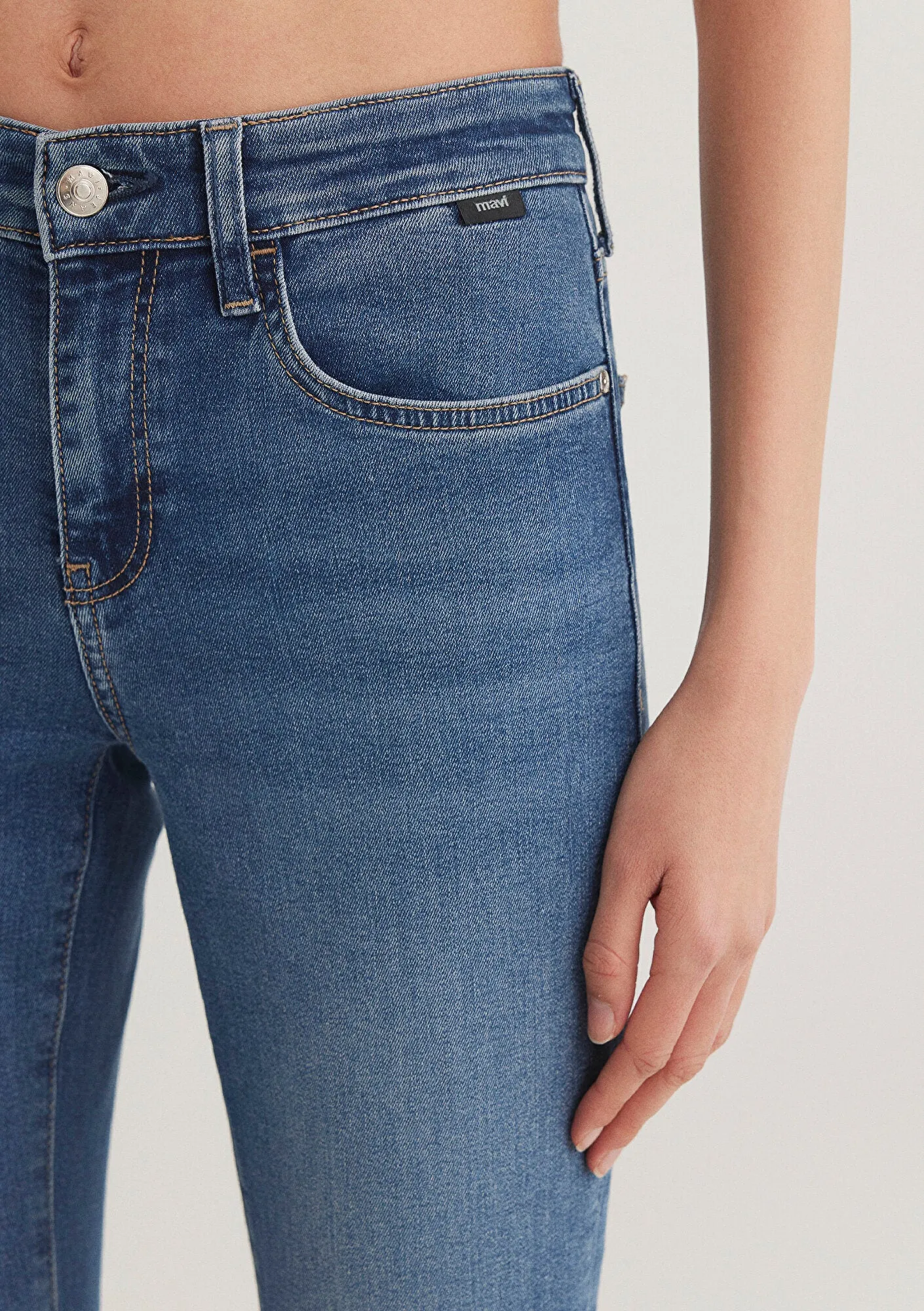 Molly Mid Brushed Stretch Jean Pants