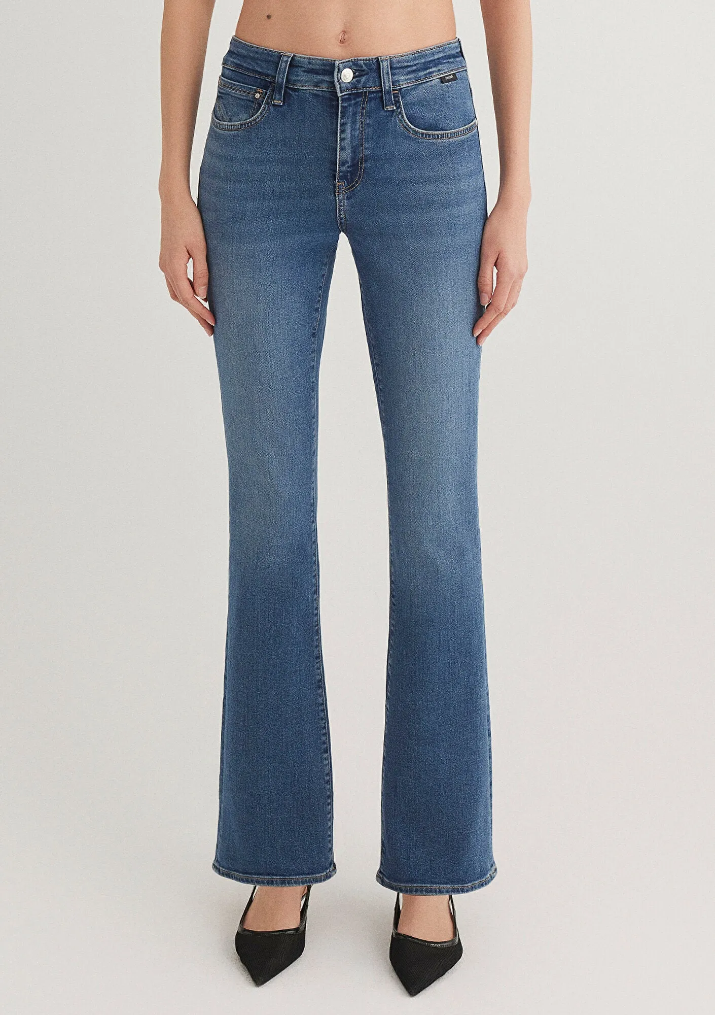 Molly Mid Brushed Stretch Jean Pants