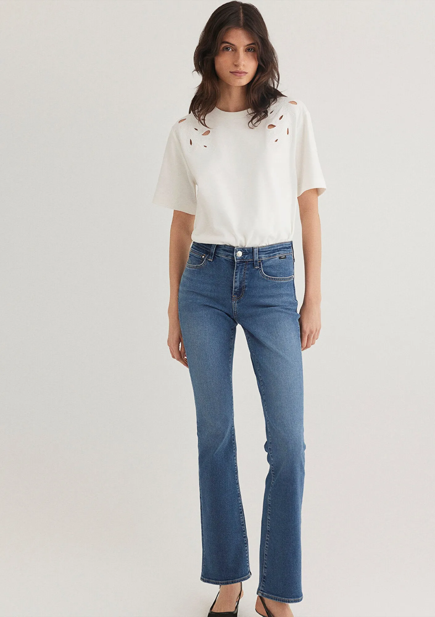 Molly Mid Brushed Stretch Jean Pants