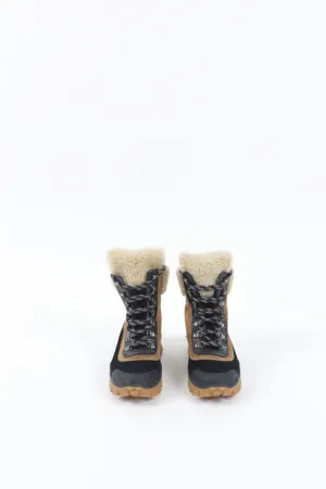 Moncler Two-Toned Fur Combat Boots