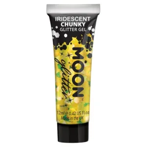 Moon Glitter Iridescent Chunky Glitter Gel, Yellow