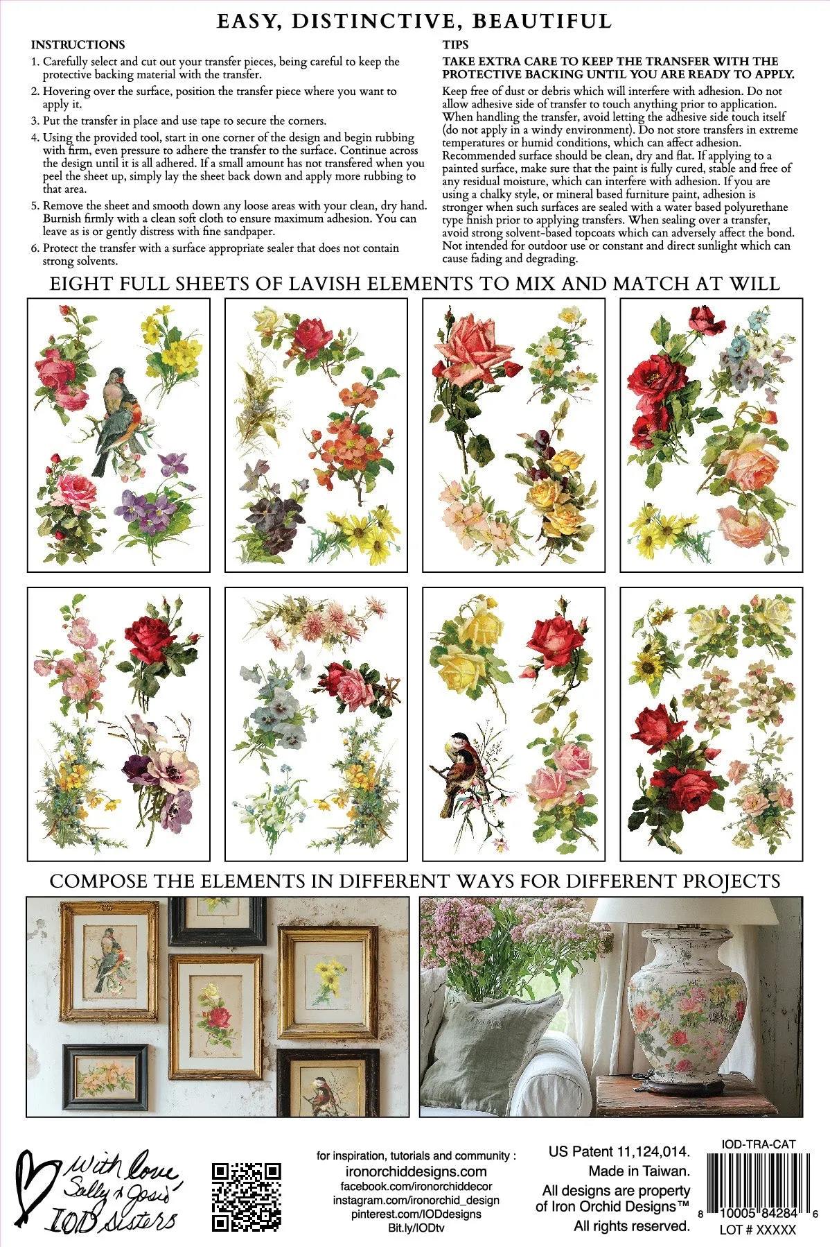 More are on the way-Catharina IOD Transfer 8"x12" Pad™ -Iron Orchid Designs