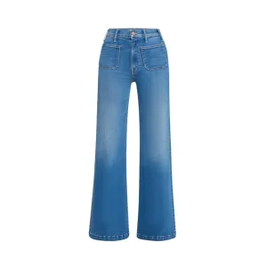 MOTHER DENIM LIL HIGH ROLLER PATCH POCKET SNEAK
