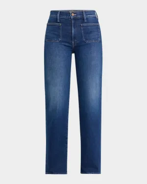 MOTHER DENIM LIL PATCH POCKET RAMBLER ZIP SNEAK