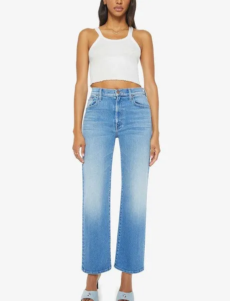 Mother The Rambler Zip Flood Jeans - Read Between The Lines