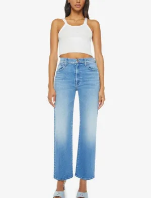 Mother The Rambler Zip Flood Jeans - Read Between The Lines