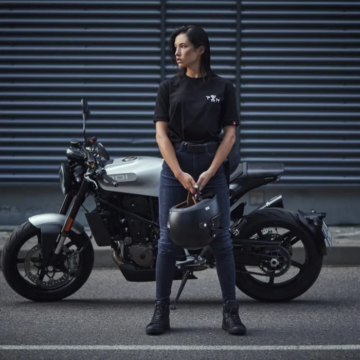 Motorcycle Jeans for Women - Blue Skinny-Fit Cordura®, KUSARI COR 02