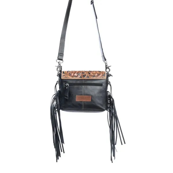 Myra Bags Ebony Delight Hand-Tooled Bag