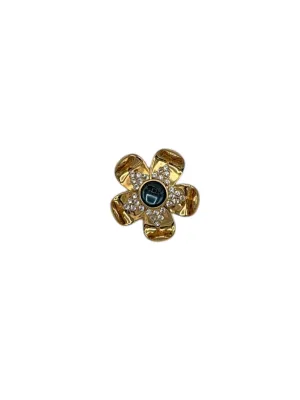 Napier Gold Layered Petite Flower Brooch