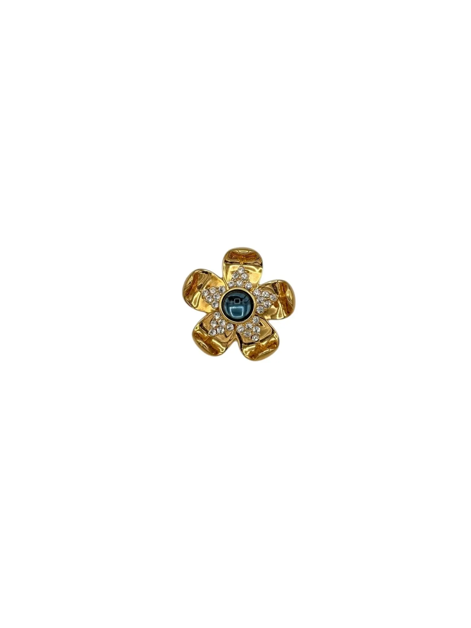 Napier Gold Layered Petite Flower Brooch