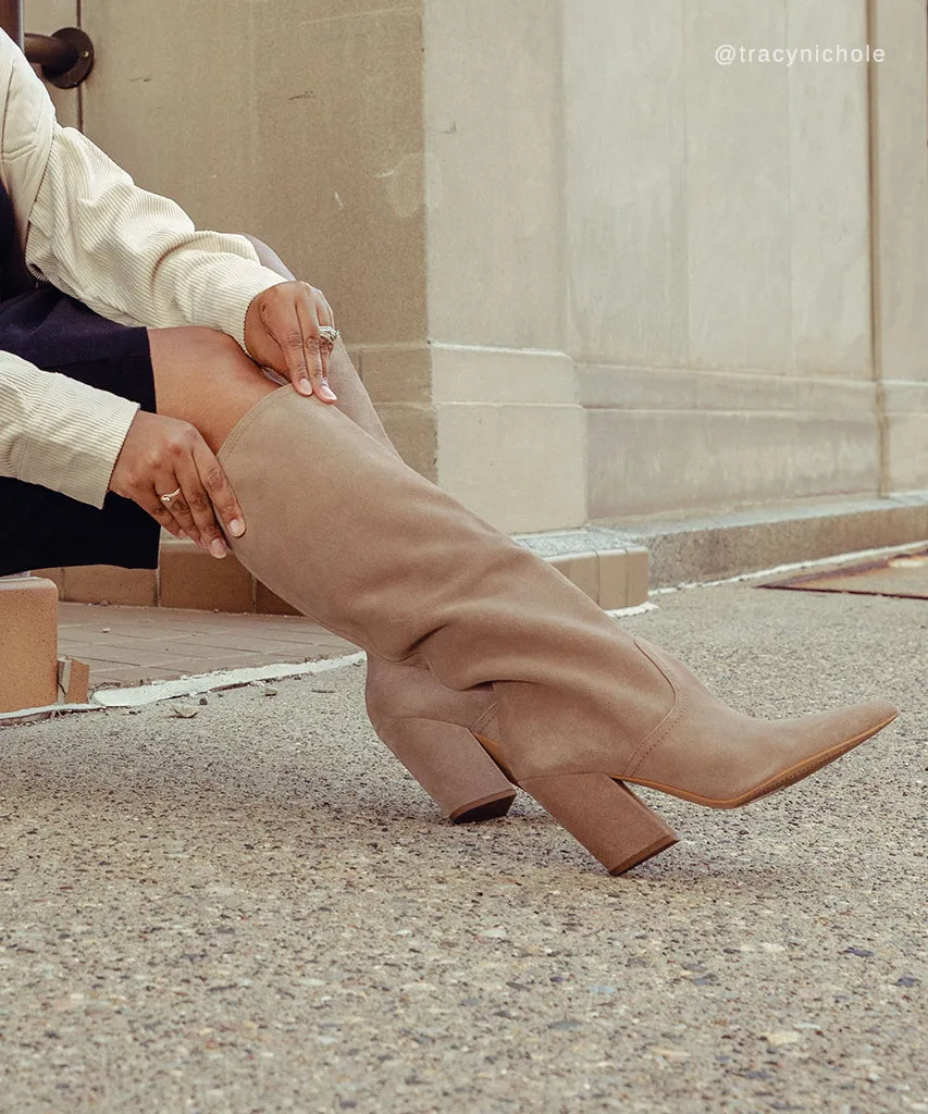 NATHEN BOOTS MUSHROOM SUEDE
