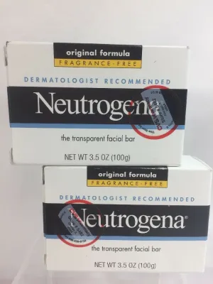 Neutrogena Transparent Facial Bar, Original Formula, Fragrance Free, 3.5 Ounce