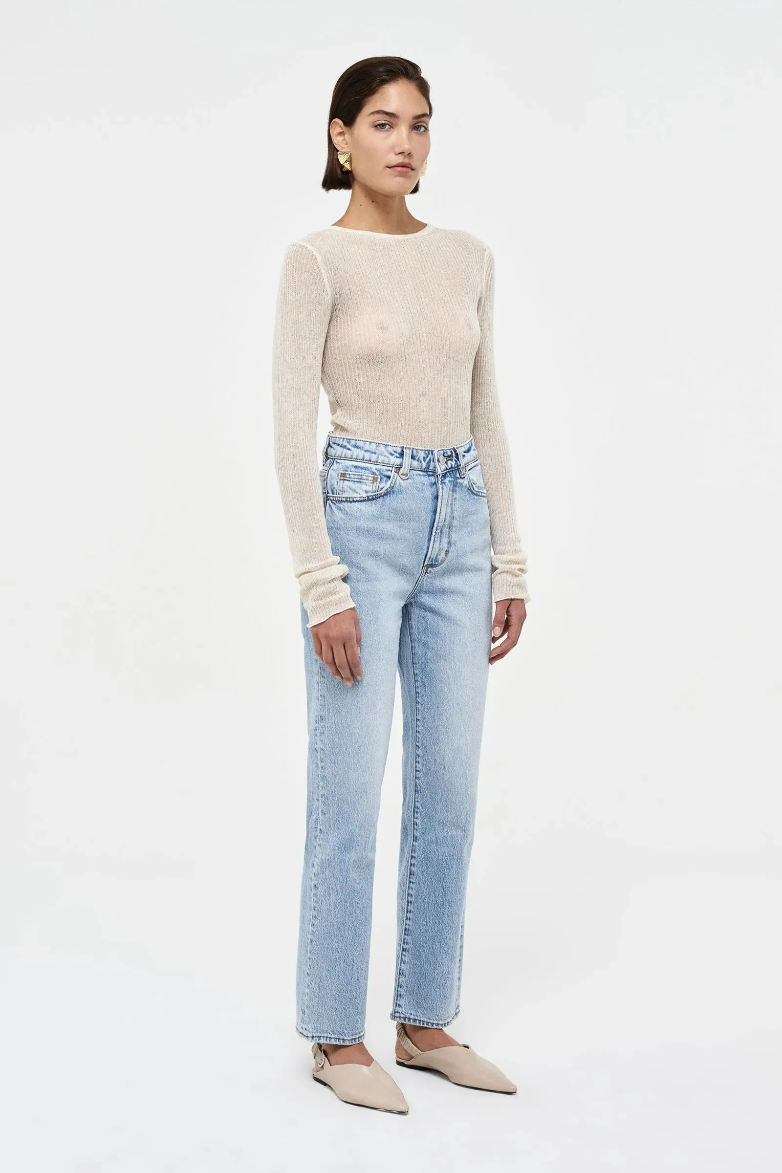 Neuw Denim Nico Straight Jean - Passenger Mid Vintage Indigo