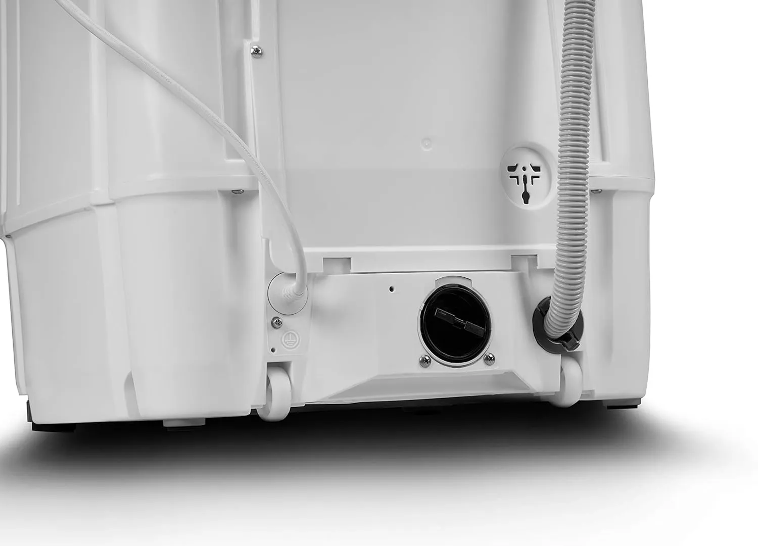 New COMFEE' Portable Fully Automatic Washing Machine, 1.0 Cu.Ft (IEC) Compact Washer With LED Display, Ivory White! Has some cosmetic imperfections front bottom of machine (see pics) this doesn't affect its use! Retails $362 