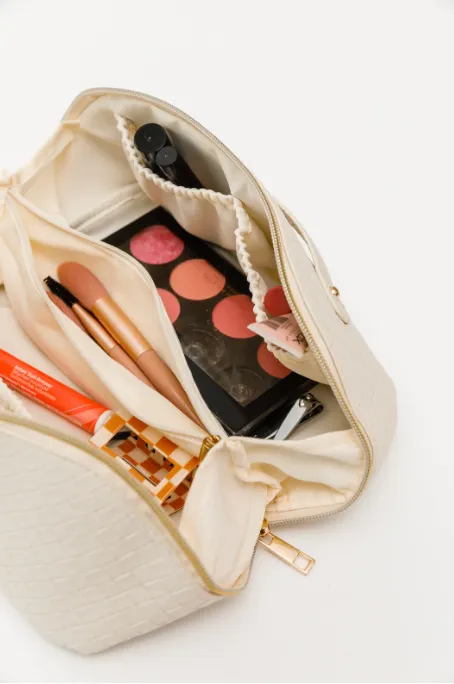 New Dawn Cosmetic Bag - White