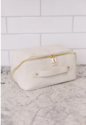 New Dawn Cosmetic Bag - White