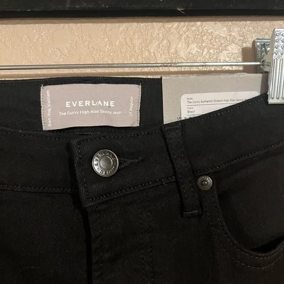 NEW Everlane The Curvy High Skinny Jean black size 26