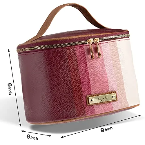Nicole Miller Makeup Bag, Travel Toiletry Case, and Cosmetic Bag