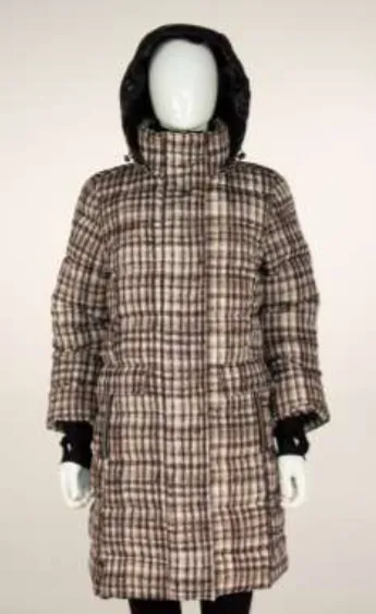 Nikki Jones Plaid Jeannie Long Quilted Coat