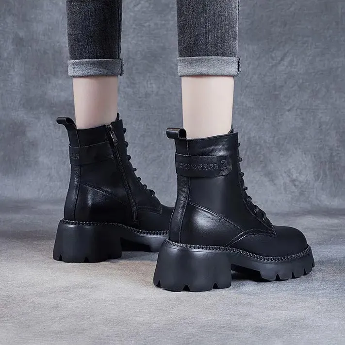Norma™ | Men's Orthopedic Leather Boots | Genuine Leather, Supportive Design & Cushioned Insole
