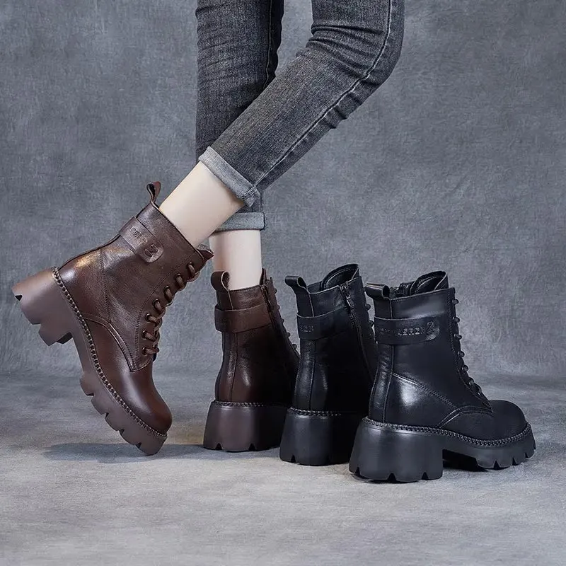 Norma™ | Men's Orthopedic Leather Boots | Genuine Leather, Supportive Design & Cushioned Insole