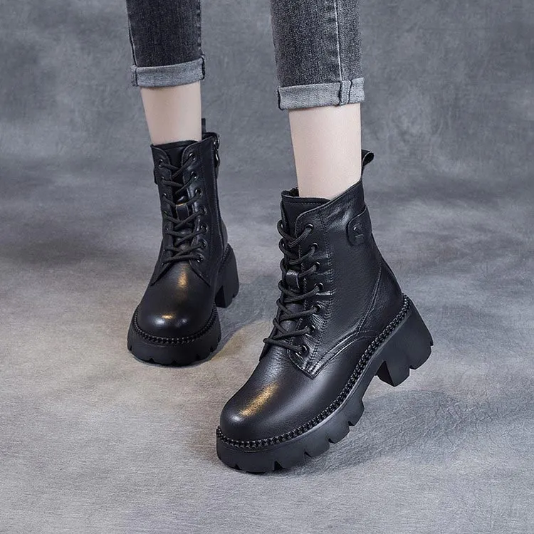 Norma™ | Men's Orthopedic Leather Boots | Genuine Leather, Supportive Design & Cushioned Insole