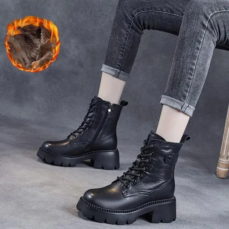 Norma™ | Men's Orthopedic Leather Boots | Genuine Leather, Supportive Design & Cushioned Insole