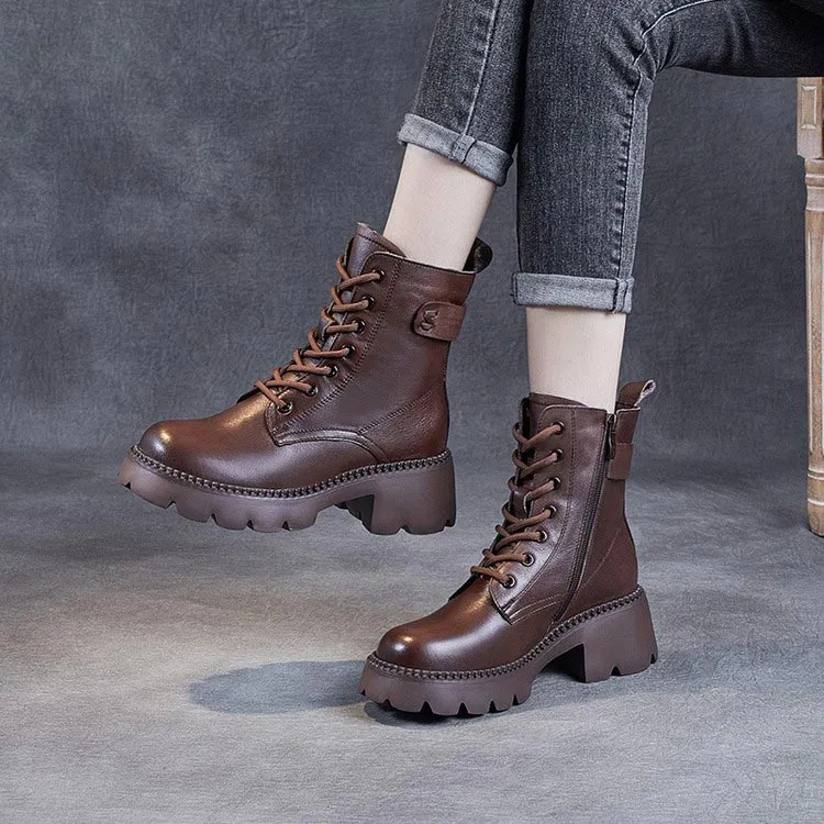 Norma™ | Men's Orthopedic Leather Boots | Genuine Leather, Supportive Design & Cushioned Insole