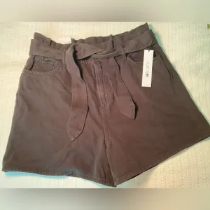 NWT Joe’s black denim paper bag high waisted shorts size 33 coastal beach boho