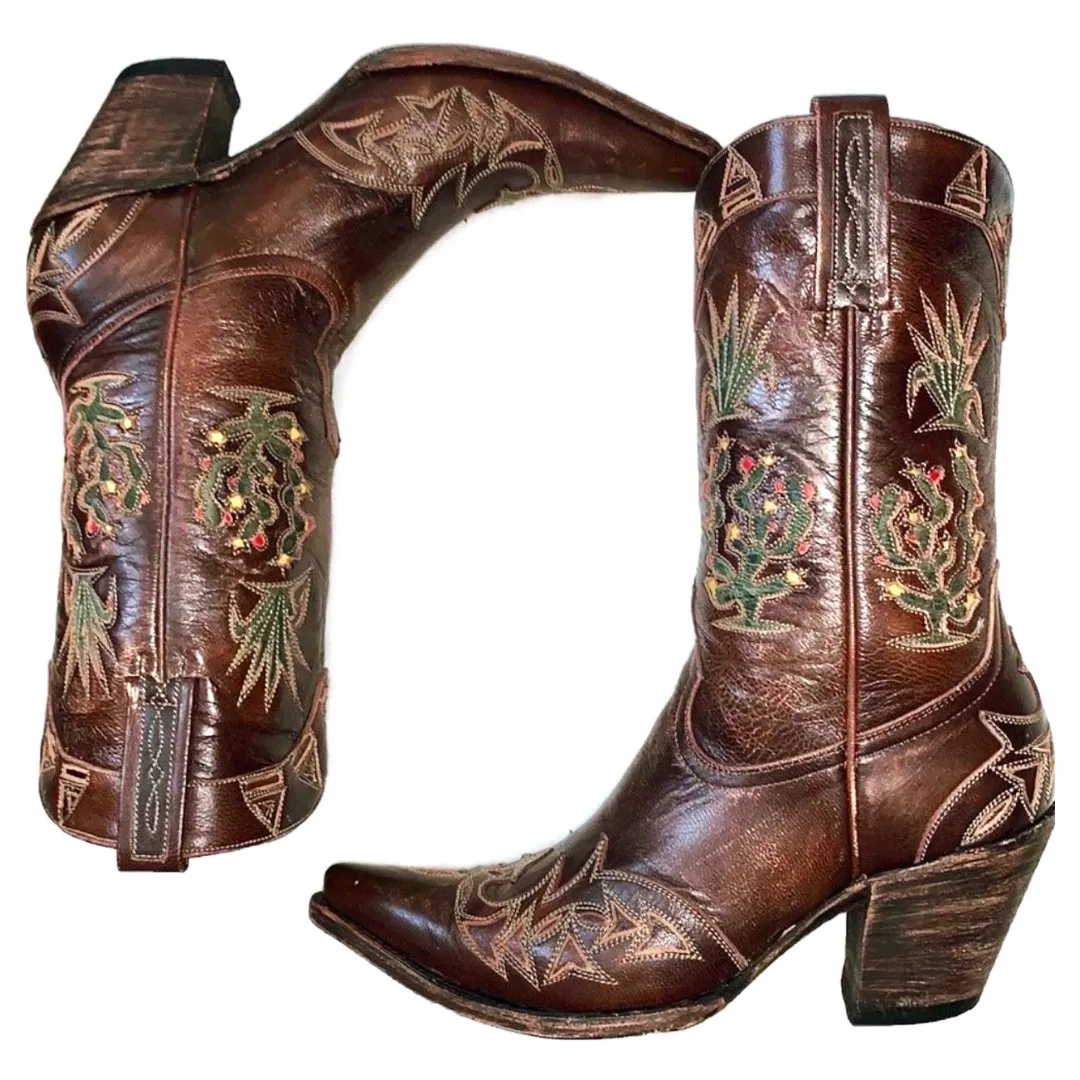 OLD GRINGO BOOT STAR Vintage Cactus Aztec Southwest Western Cowgirl Boots