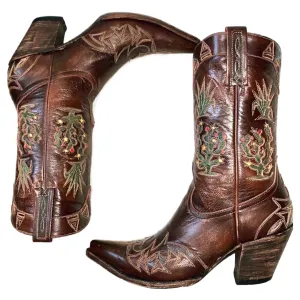 OLD GRINGO BOOT STAR Vintage Cactus Aztec Southwest Western Cowgirl Boots
